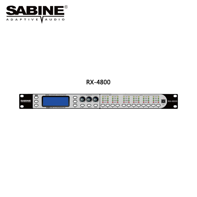SABINE RX4800数字音频处理器 音频处理器 音箱处理器 四进八出处理器商品主图