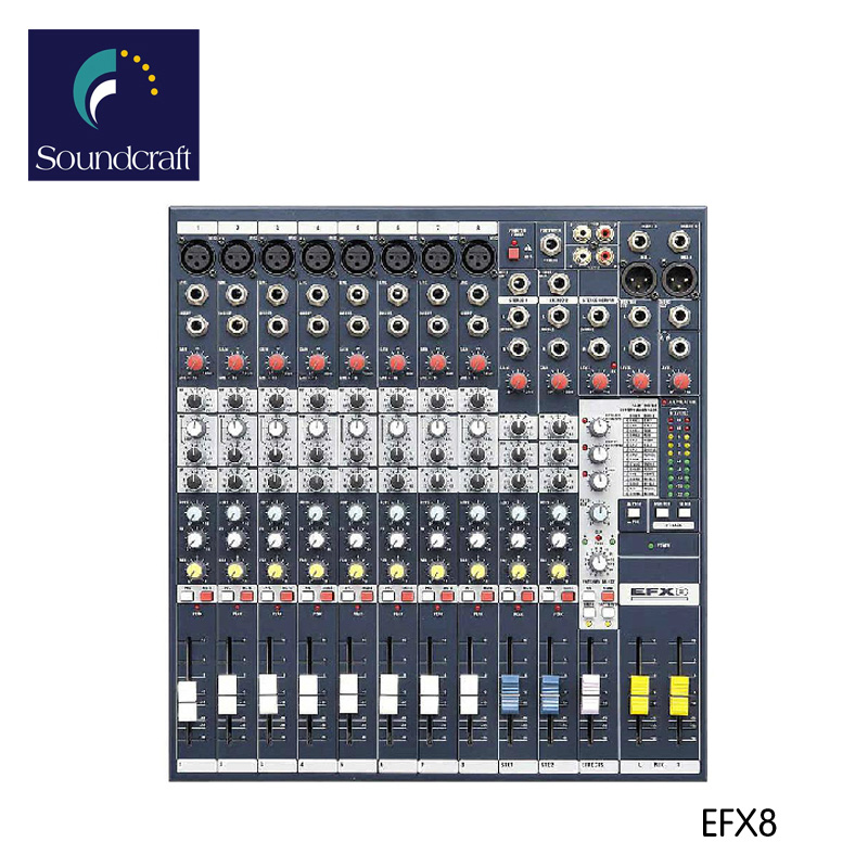 英国Soundcraft/声艺 EFX8 带效果8路调音台 录音调音台 现场调音台商品主图